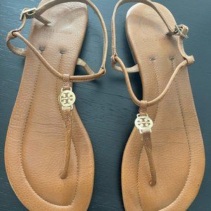 Tory Burch Sandal, Tan, Size 10